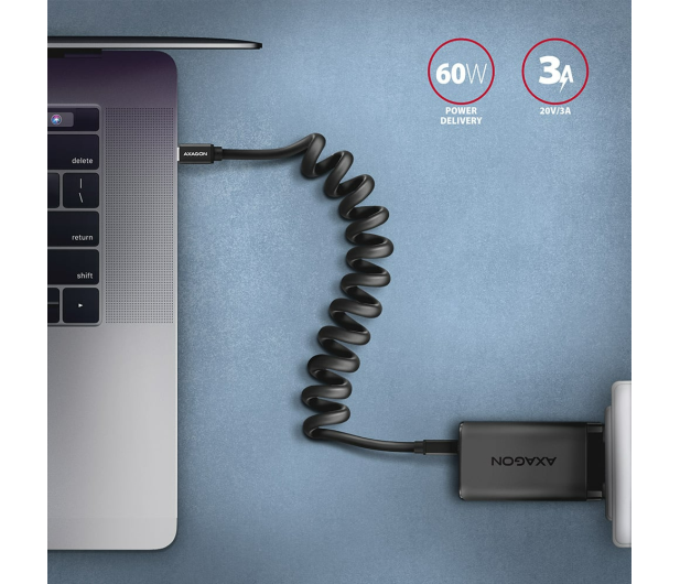 Axagon Kabel BUCM-CM10TB TWISTER USB-C 0.6 m - 1485426 - zdjęcie 5
